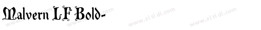 Malvern LF Bold字体转换